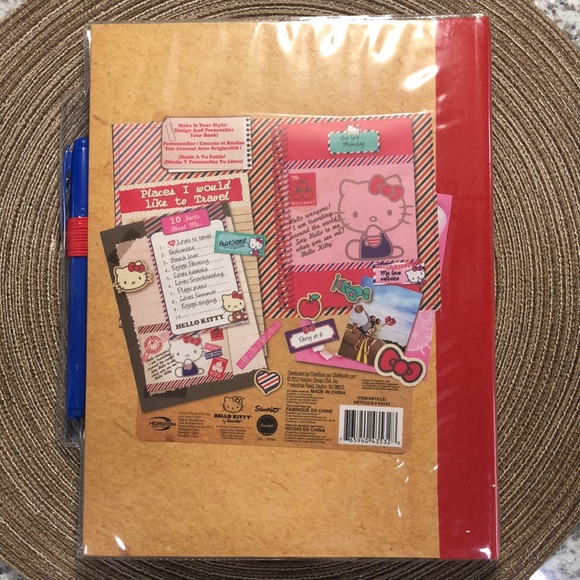 Hello Kitty Journal with Pen Sailor Anchor Travel - Picture 4 of 12